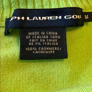 Ralph Lauren Cashmere Sweater.
